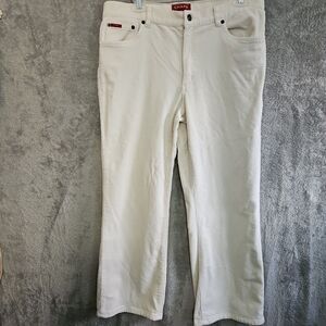 Chaps Denim women's sz 12 Corduroy Pants 26In Length ivory color